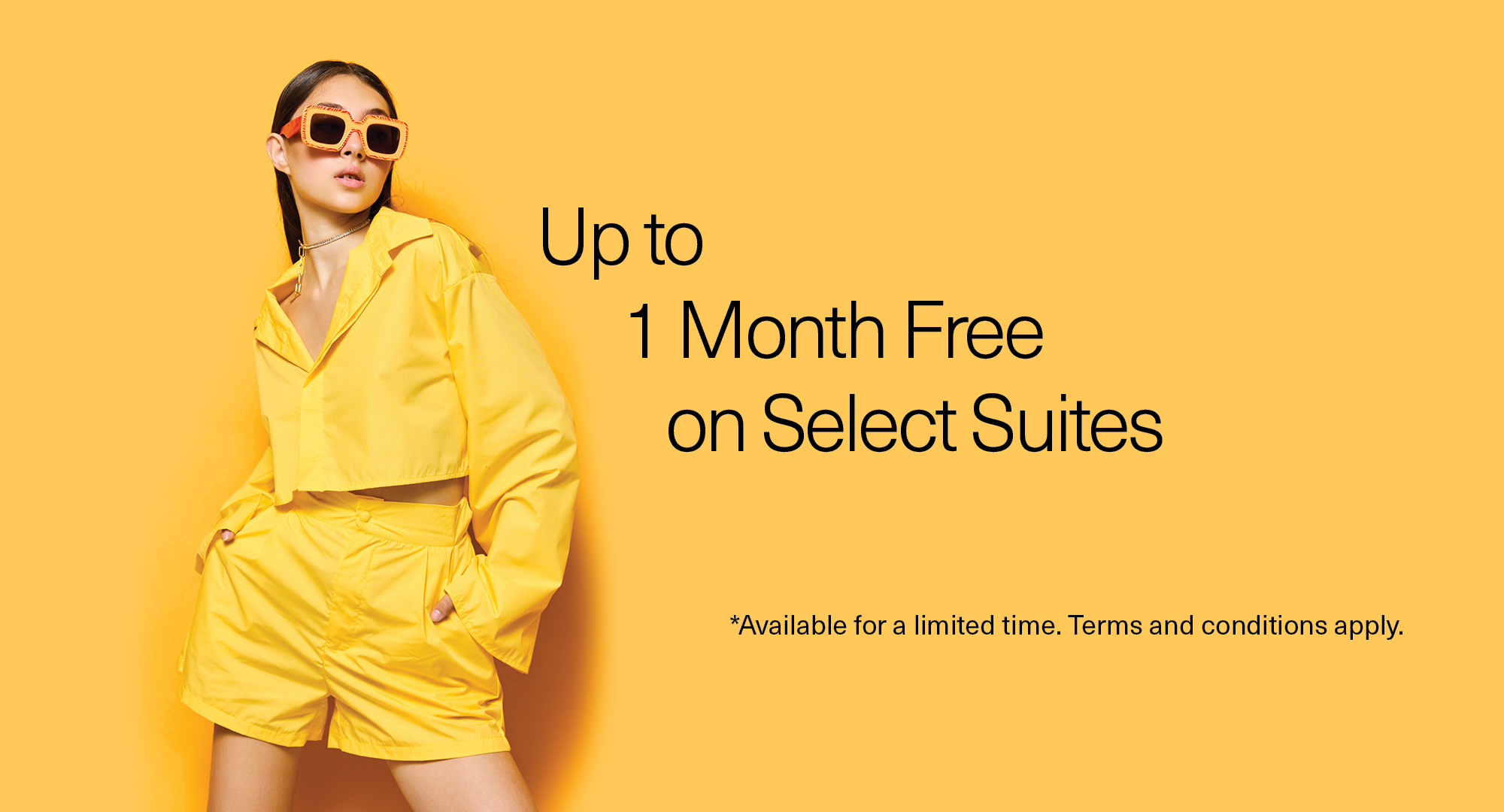 Up to 1 Month Free on Select Suites